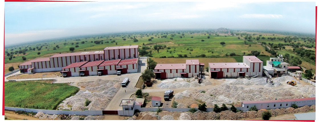 Aerial View of Vinayaka Microns (I) Pvt. Ltd. - Factory with capacity to Keep and produce quartz in large volumes.